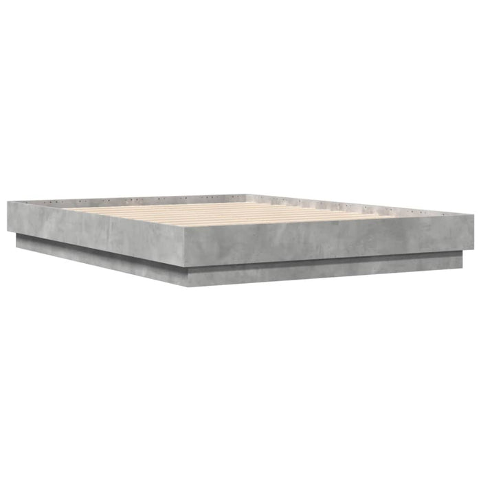 Cadru de pat, gri beton, 120x190 cm, lemn prelucrat - WALTI WALTI