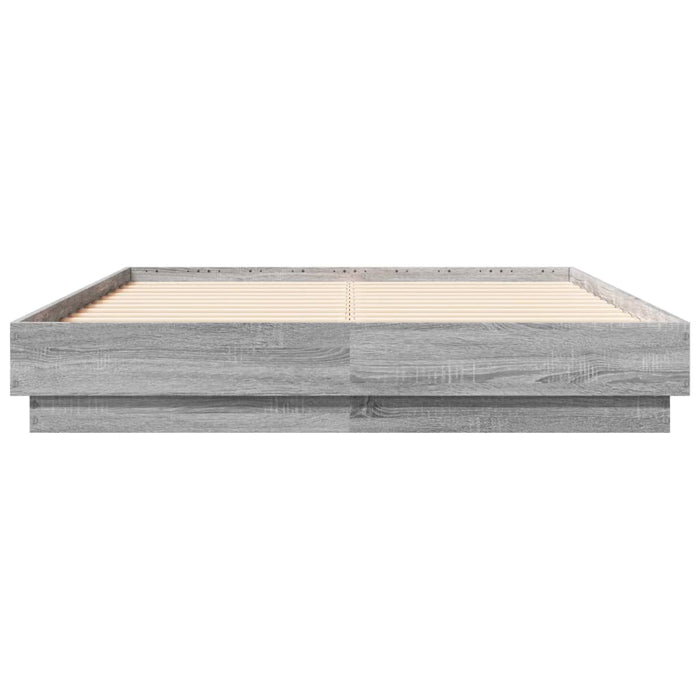 Cadru de pat, gri sonoma, 120x190 cm, lemn prelucrat - WALTI WALTI