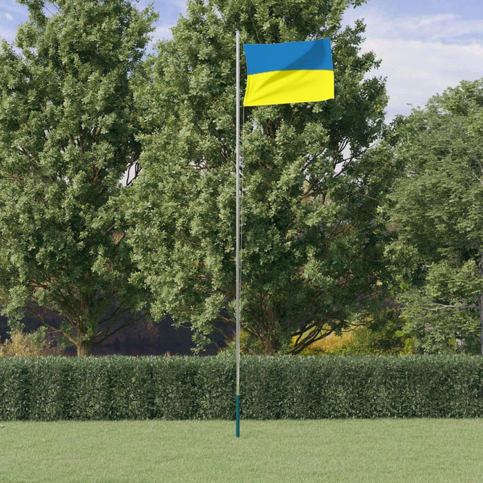 Steag Ucraina cu stâlp din aluminiu, 6,23 m - WALTI WALTI