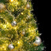 Brad Crăciun artificial, 150 LED/globuri/zăpadă pufoasă, 120 cm - WALTI WALTI