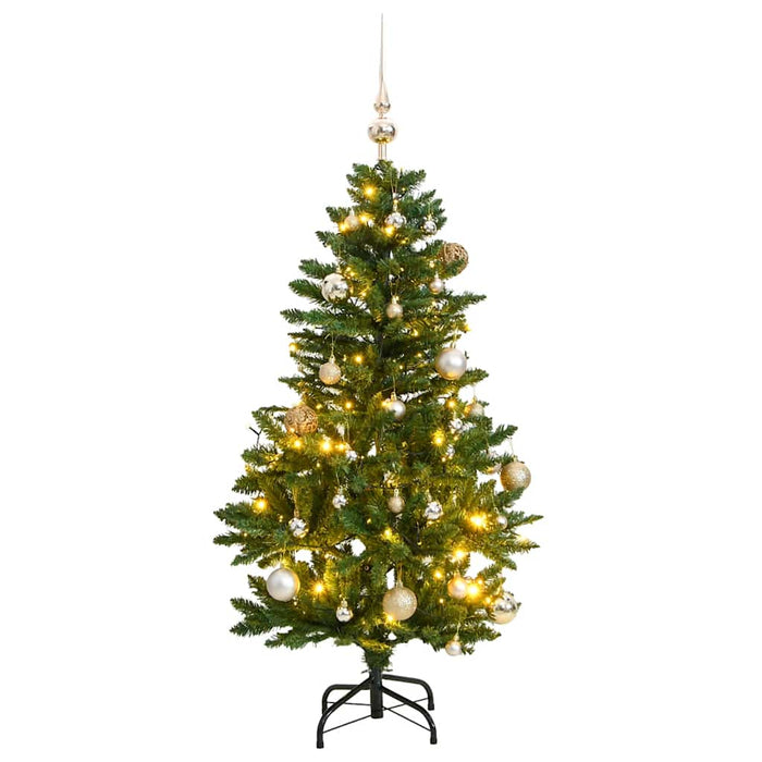 Brad Crăciun artificial articulat cu 150 LED-uri/globuri 150 cm - WALTI WALTI