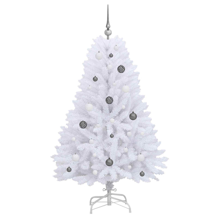 Brad de Crăciun artificial Alb 80 x 80 x 150 cm PVC și Metal - WALTI WALTI