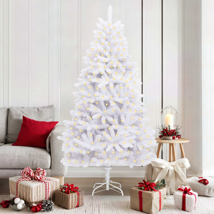 Brad de Crăciun artificial cu 300 LED Alb 180 cm PVC și Metal - WALTI WALTI