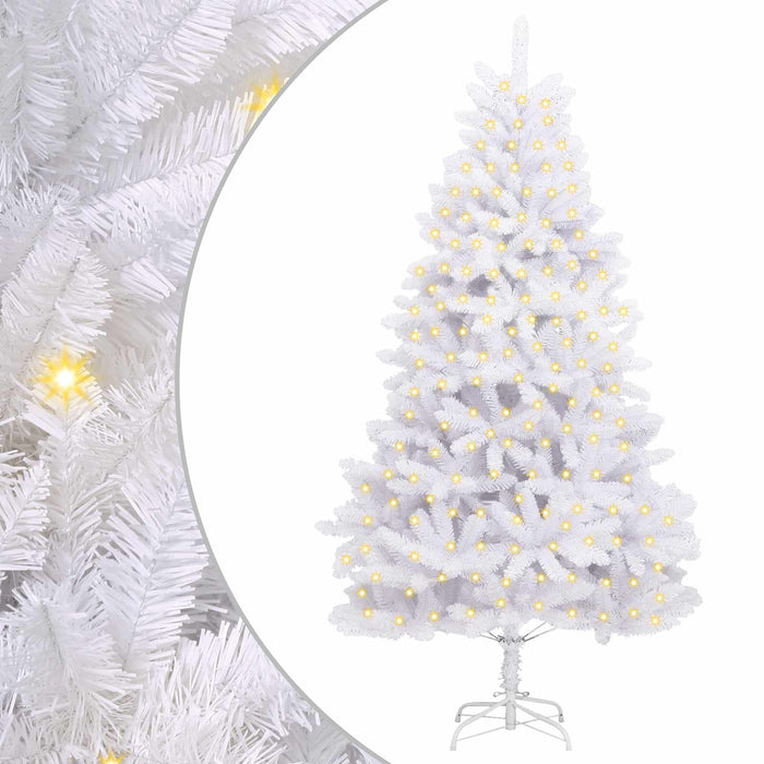 Brad de Crăciun artificial cu 300 LED Alb 210 cm PVC și Metal - WALTI WALTI