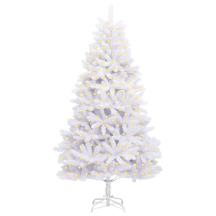 Brad de Crăciun artificial cu 300 LED Alb 210 cm PVC și Metal - WALTI WALTI
