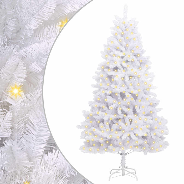 Brad de Crăciun artificial cu 300 LED Alb 240 cm PVC și Metal - WALTI WALTI