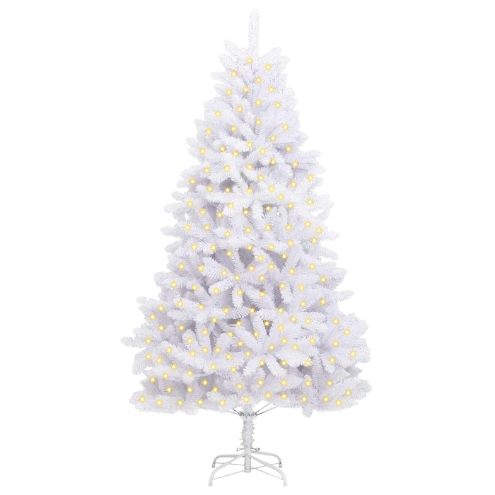Brad de Crăciun artificial cu 300 LED Alb 240 cm PVC și Metal - WALTI WALTI