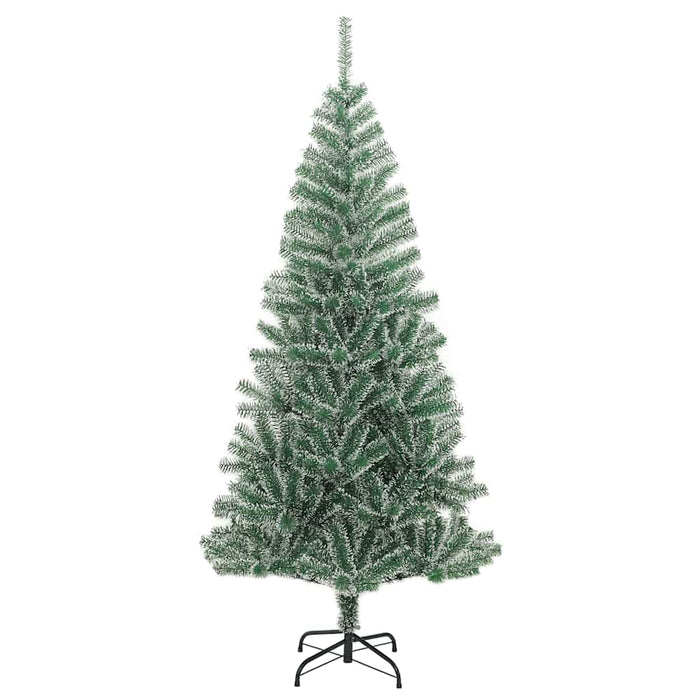Brad Crăciun artificial, 300 LED/globuri/zăpadă pufoasă, 210 cm - WALTI WALTI