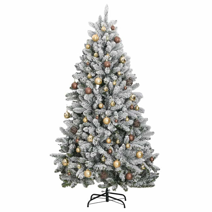 Brad Crăciun artificial articulat cu 300 LED-uri/globuri 270 cm WALTI