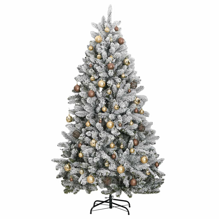 Brad Crăciun artificial articulat cu 300 LED-uri/globuri 300 cm WALTI
