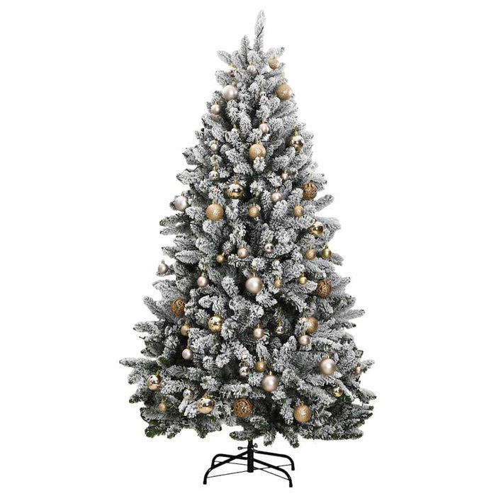 Brad Crăciun artificial articulat cu 300 LED-uri/globuri 240 cm WALTI