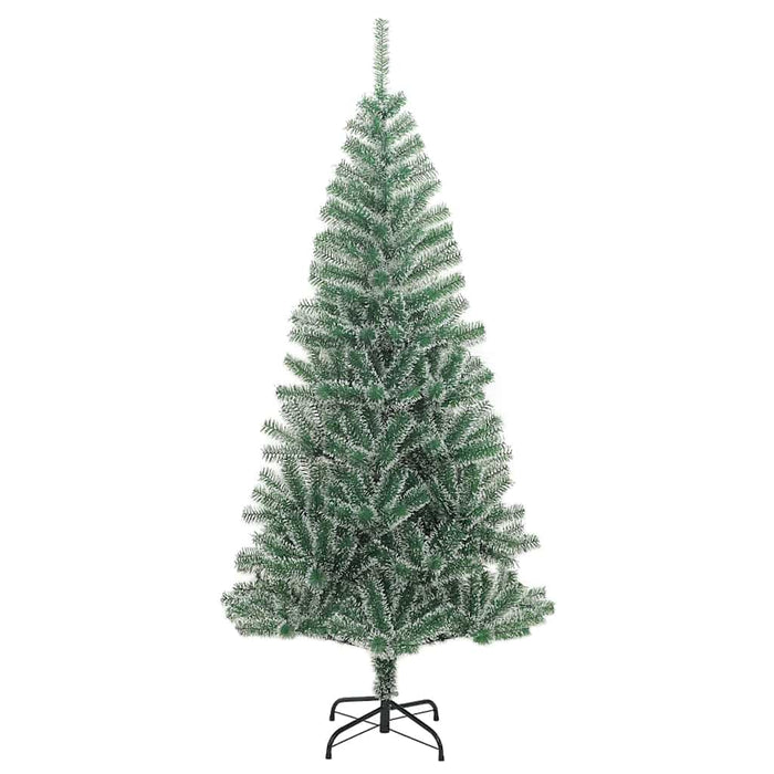 Brad Crăciun artificial, 300 LED/globuri/zăpadă pufoasă, 210 cm WALTI