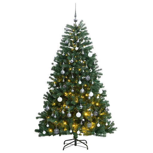 Brad Crăciun artificial articulat cu 300 LED-uri/globuri 240 cm - WALTI WALTI