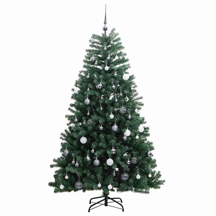 Brad Crăciun artificial articulat cu 300 LED-uri/globuri 240 cm WALTI