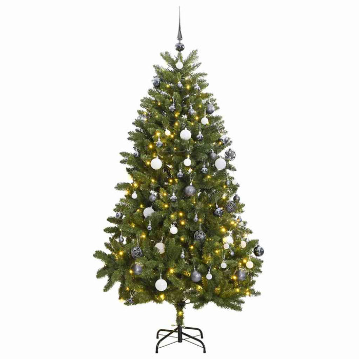 Brad Crăciun artificial articulat cu 300 LED-uri/globuri 300 cm WALTI