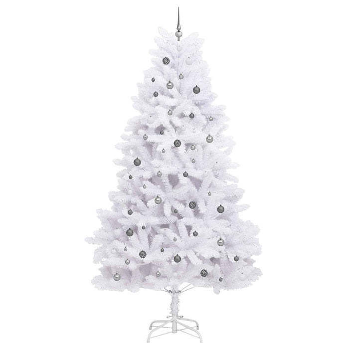 Brad de Crăciun artificial Alb 138 x 138 x 300 cm PVC și Metal - WALTI WALTI