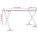 Picioare Măsuță de cafea X-Frame 90x30x43 cm Fontă - WALTI WALTI