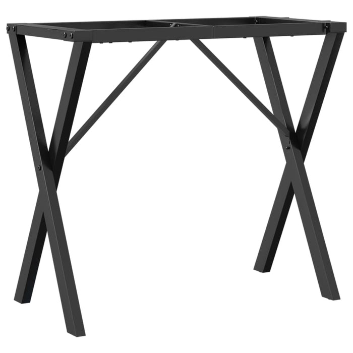 Picioare masă de sufragerie X-Frame 80x40x73 cm Oţel - WALTI WALTI