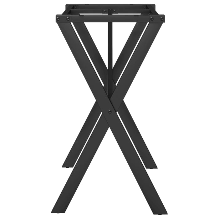 Picioare masă de sufragerie X-Frame 80x40x73 cm Oţel - WALTI WALTI