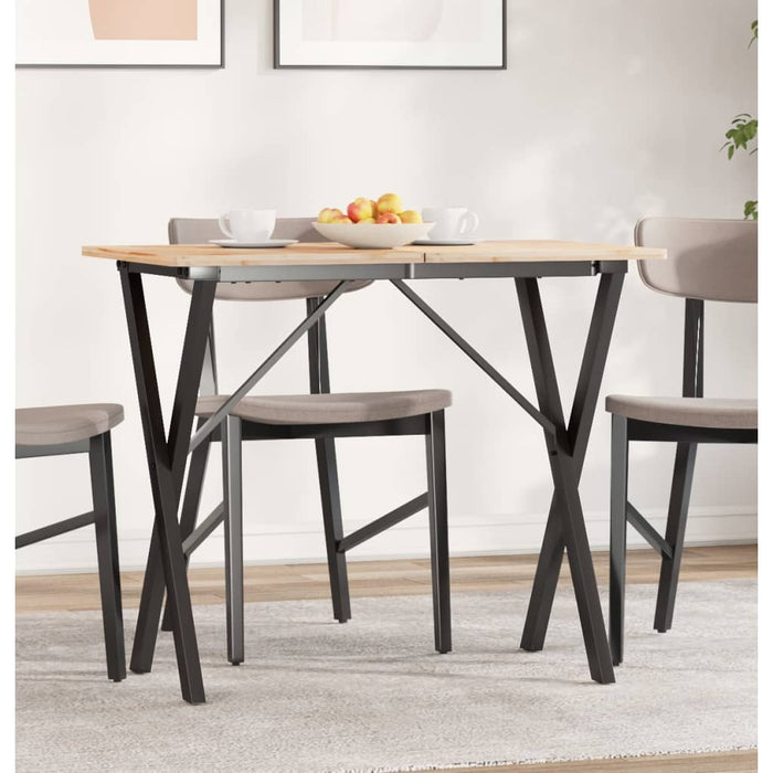 Picioare masă de sufragerie X-Frame 80x40x73 cm Oţel - WALTI WALTI