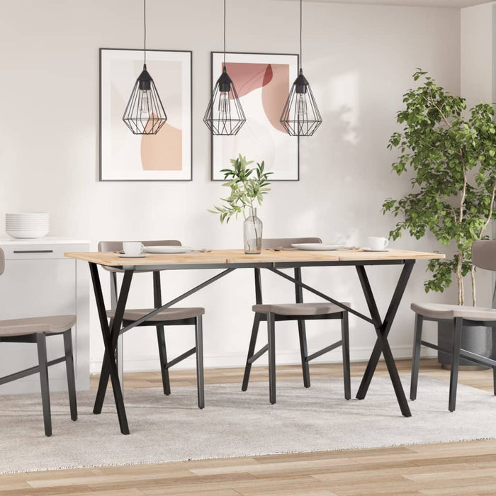 Picioare masă de sufragerie X-Frame 140x60x73 cm Oţel - WALTI WALTI
