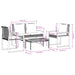 Set mobilier de grădină, 4 piese, cu perne, mix bej, poliratan - WALTI WALTI