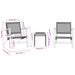 Set mobilier bistro, 3 piese, poliratan negru/lemn de acacia - WALTI WALTI