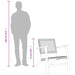 Set mobilier bistro, 3 piese, poliratan negru/lemn de acacia - WALTI WALTI