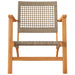 Set mobilier bistro, 3 piese, poliratan bej/lemn de acacia - WALTI WALTI