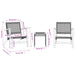 Set mobilier bistro, 3 piese, poliratan bej/lemn de acacia - WALTI WALTI