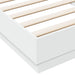 Cadru de pat cu lumini LED, alb, 100x200 cm - WALTI WALTI