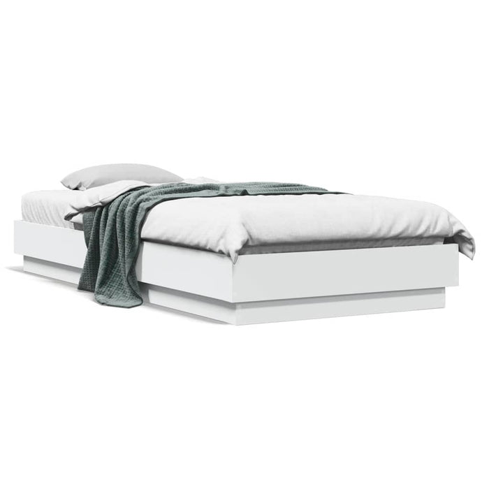 Cadru de pat cu lumini LED, alb, 100x200 cm - WALTI WALTI