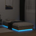 Cadru de pat cu lumini LED, stejar sonoma, 100x200 cm - WALTI WALTI