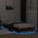 Cadru de pat cu lumini LED, stejar fumuriu, 100x200 cm - WALTI WALTI