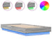 Cadru de pat cu lumini LED, gri sonoma, 100x200 cm - WALTI WALTI