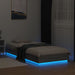 Cadru de pat cu lumini LED, gri sonoma, 100x200 cm - WALTI WALTI