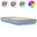 Cadru de pat cu lumini LED, gri sonoma, 90x200 cm - WALTI WALTI