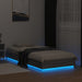 Cadru de pat cu lumini LED, gri sonoma, 90x200 cm - WALTI WALTI
