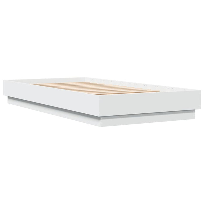 Cadru de pat cu lumini LED, alb, 75x190 cm - WALTI WALTI