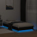 Cadru de pat cu lumini LED, negru, 75x190 cm - WALTI WALTI