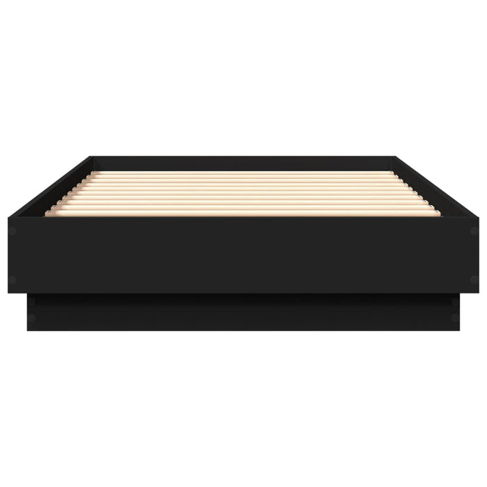 Cadru de pat cu lumini LED, negru, 75x190 cm - WALTI WALTI