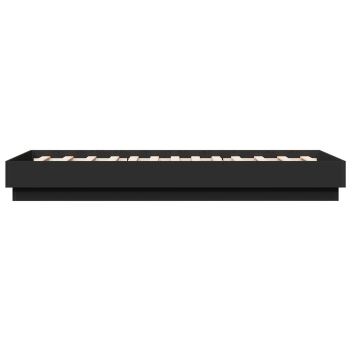 Cadru de pat cu lumini LED, negru, 75x190 cm - WALTI WALTI