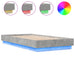 Cadru de pat cu lumini LED, gri beton, 75x190 cm - WALTI WALTI