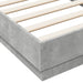 Cadru de pat cu lumini LED, gri beton, 75x190 cm - WALTI WALTI