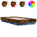 Cadru de pat cu lumini LED, stejar fumuriu, 75x190 cm - WALTI WALTI