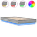Cadru de pat cu lumini LED, gri sonoma, 75x190 cm - WALTI WALTI