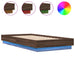 Cadru de pat cu lumini LED, stejar maro, 75x190 cm - WALTI WALTI