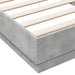 Cadru de pat, gri beton, 100x200 cm, lemn prelucrat - WALTI WALTI