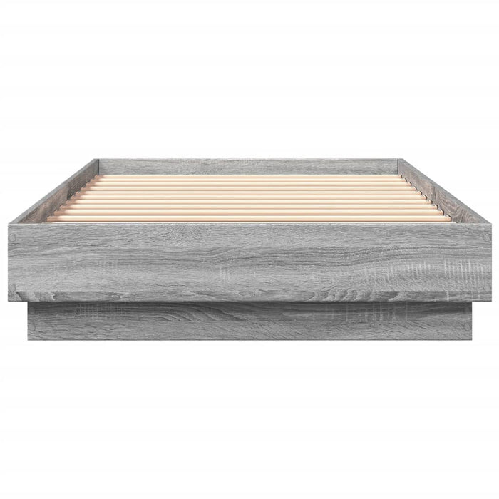 Cadru de pat, gri sonoma, 100x200 cm, lemn prelucrat - WALTI WALTI