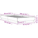 Cadru de pat, alb, 90x200 cm, lemn prelucrat - WALTI WALTI